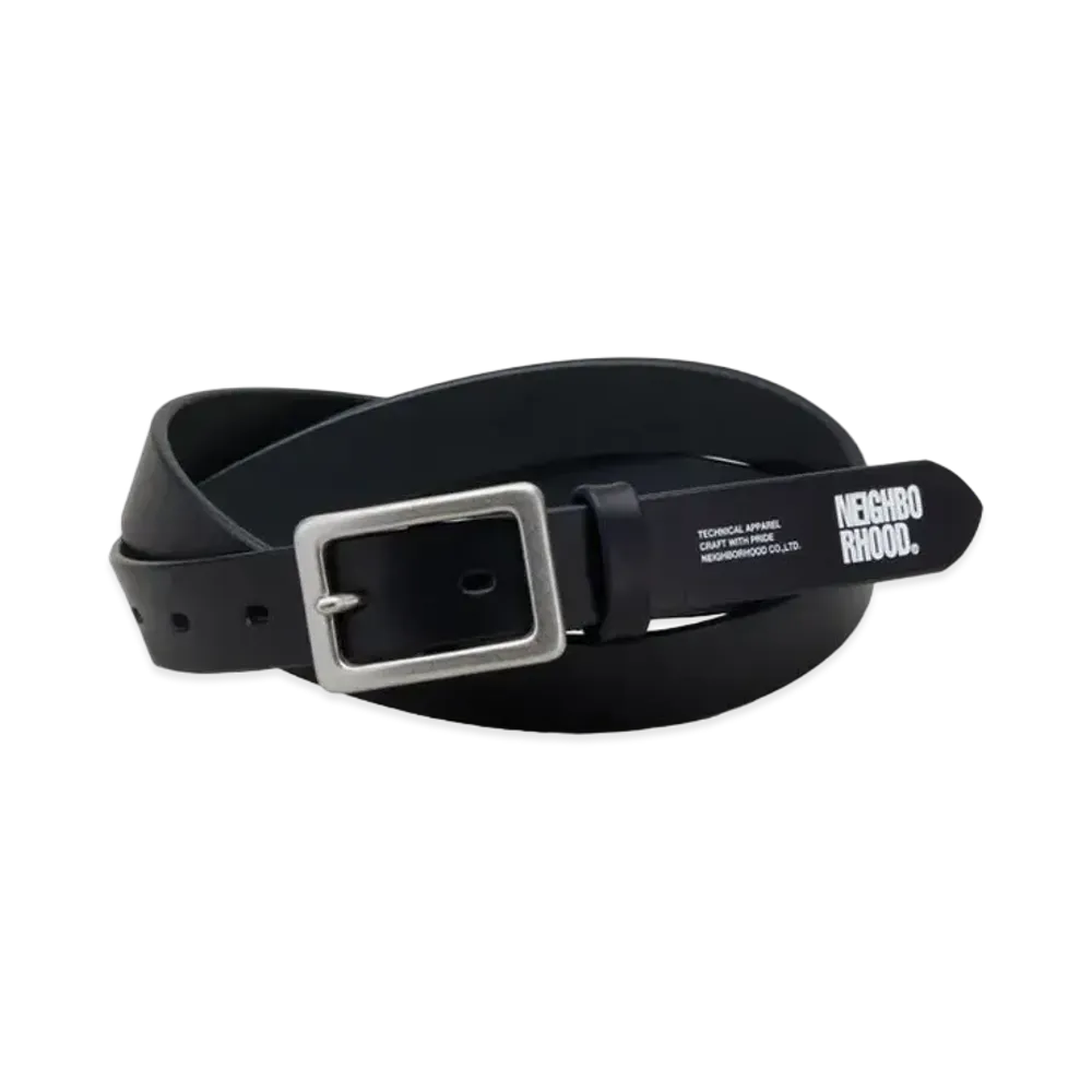NEIGHBORHOOD Leather Narrow Belt "Black"