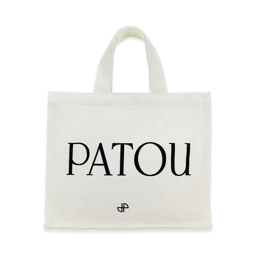 PATOU Women's Cotton Shopping Bag "White"