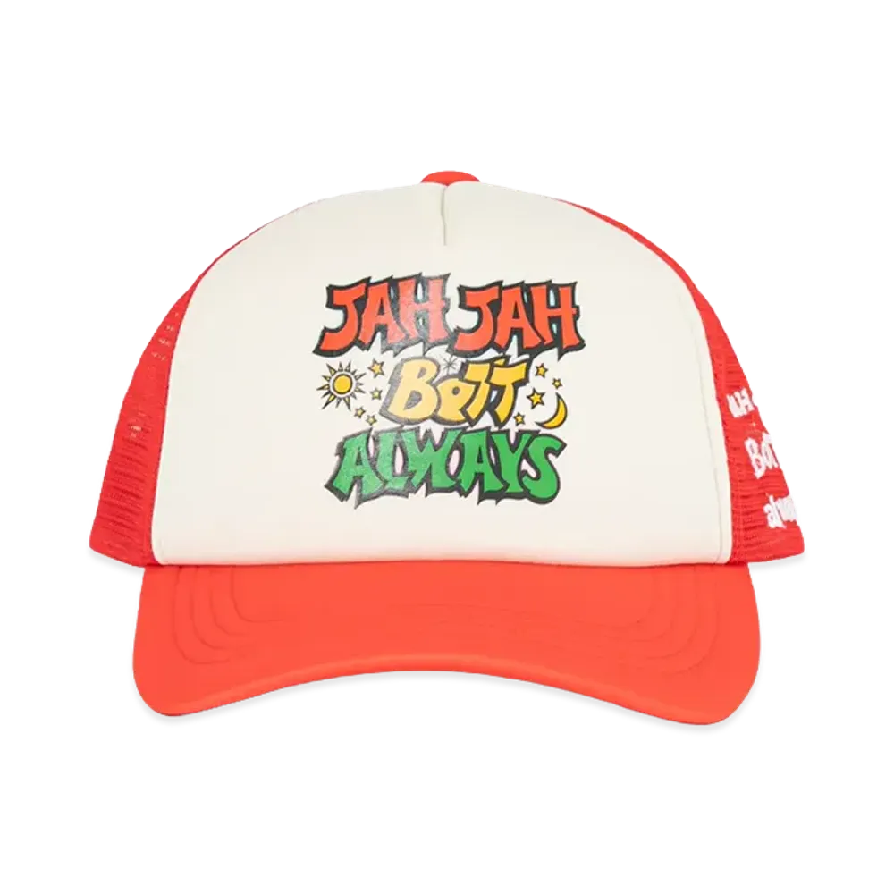 BoTT x JAH JAH x always 5-Panel Trucker Cap "Red"