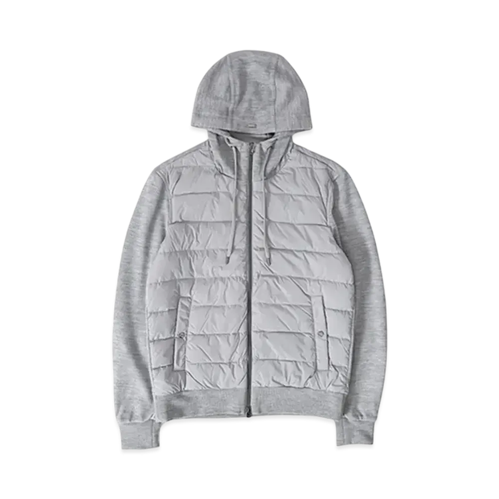 Herno Hooded Padded Jersey Blouson Parka "Gray" JP00013UR