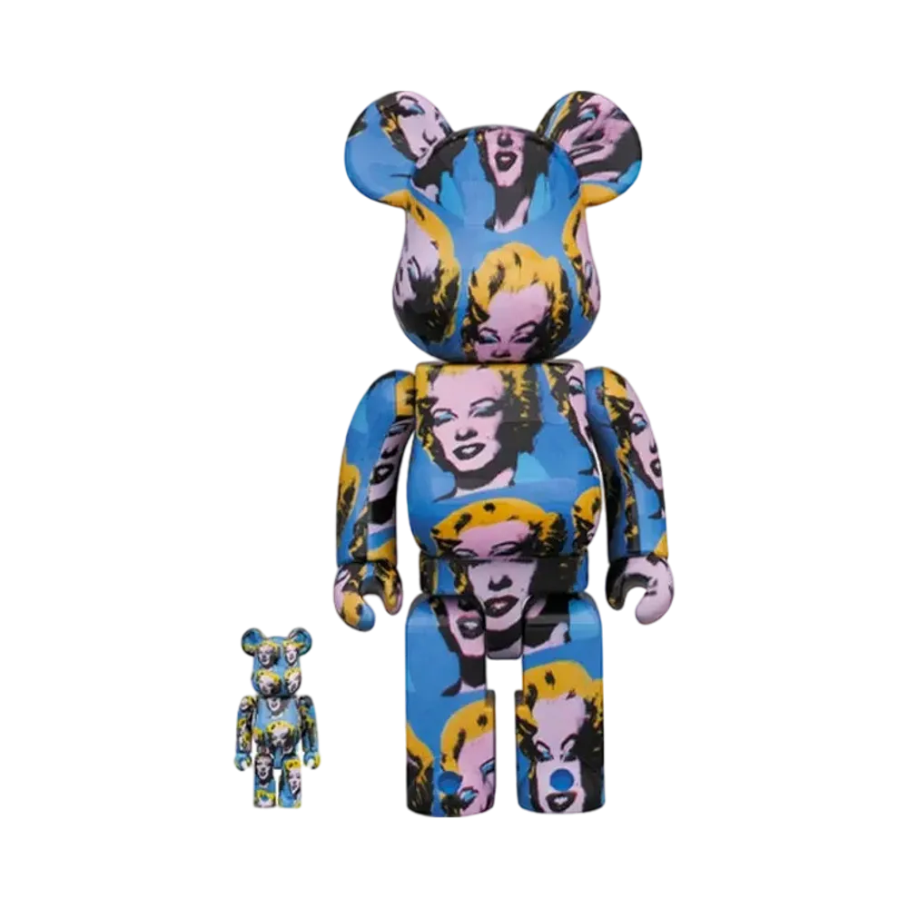 Bearbrick x Andy Warhol x Marily Monroe 100% & 400%