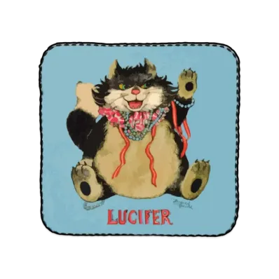 Disney x Yuko Higuchi Lucifer Mini Towel "Light Blue"