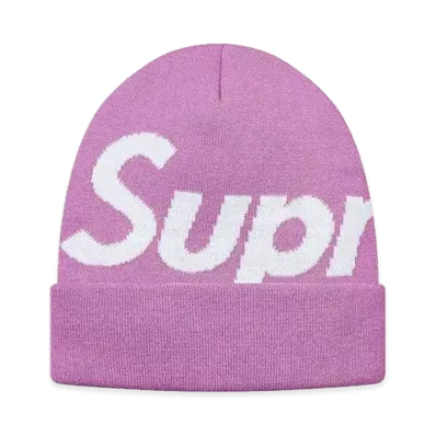 Supreme Big Logo Beanie (FW17) "Light Purple"