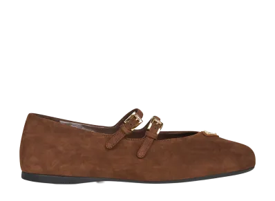PRADA Women's Flat Shoes "Brown"