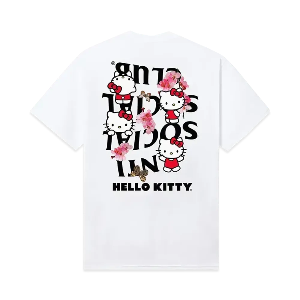 ANTI SOCIAL SOCIAL CLUB x Hello Kitty Spring Sakura Tee "White"