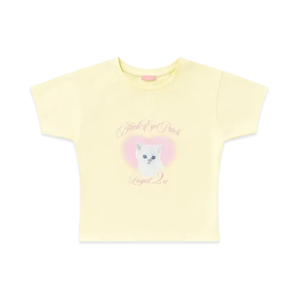 BlackEyePatch Loyal 2 U Baby Tee "Yellow"