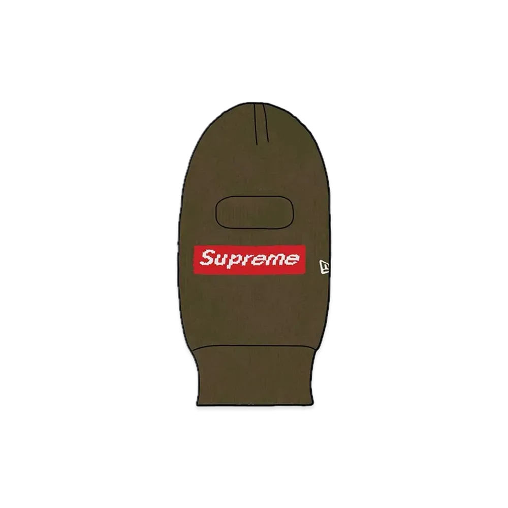 Supreme New Era Box Logo Balaclava "Olive"