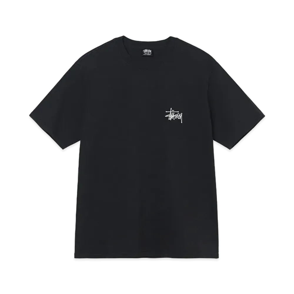 Stussy SKULL WINGS PIGMENT DYED TEE "Black"