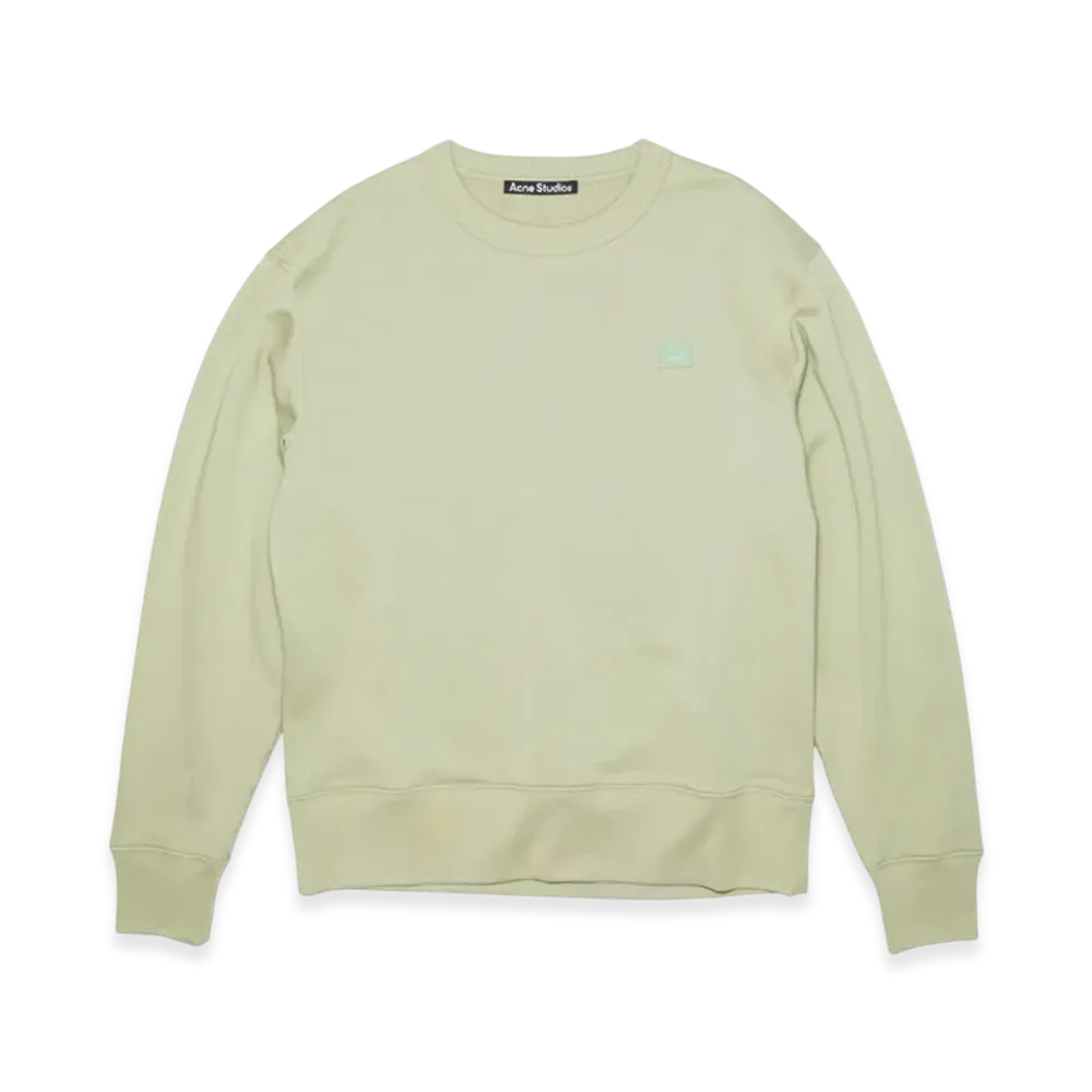 Acne Studios Fairview Face Crewneck Sweatshirt "Eucalyptus Green"