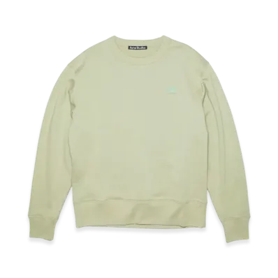 Acne Studios Fairview Face Crewneck Sweatshirt "Eucalyptus Green"
