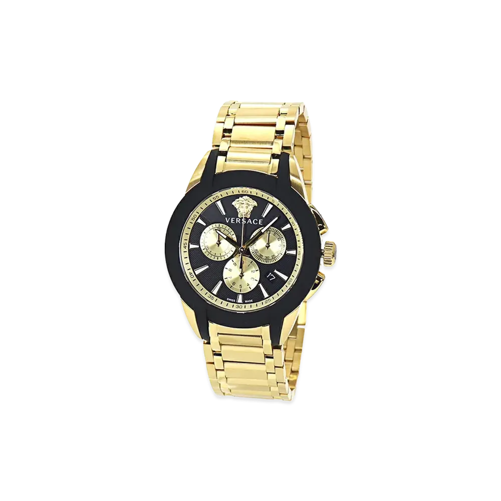 Versace Character Chrono Quartz Medusa 42mm "Gold/Black"