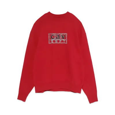 Cav Empt (C.E) cav BOX CREW NECK "Red"