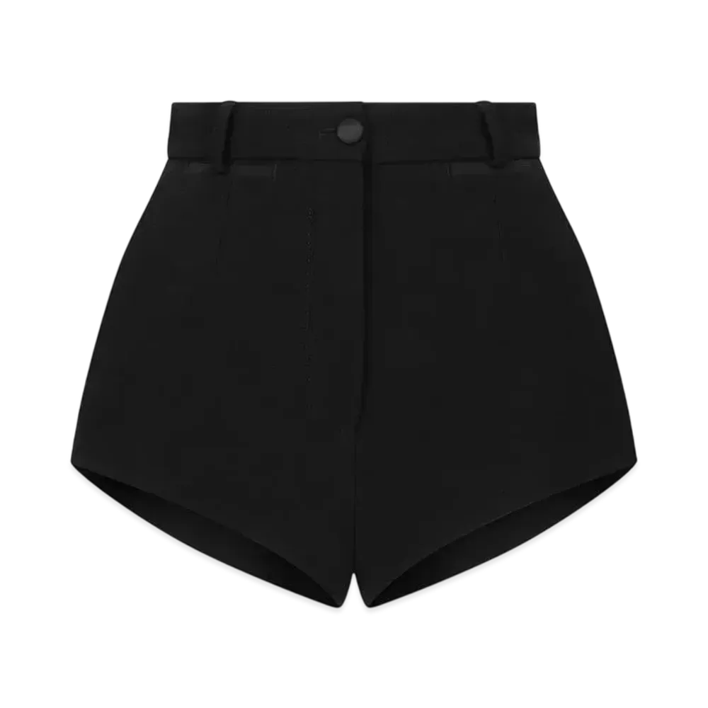 DOLCE&GABBANA Wool Twill Shorts "Black"