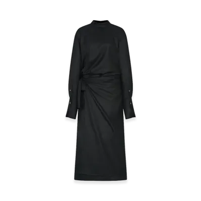 The Row Women's Thalassa Virgin Wool Dress "Black"