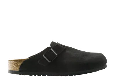 BIRKENSTOCK Boston "Black" (Soft Footbed)