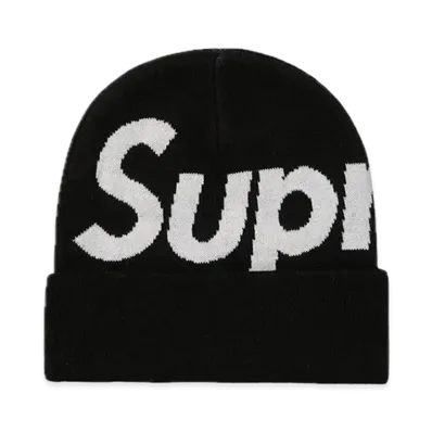 Supreme Big Logo Beanie "Black"