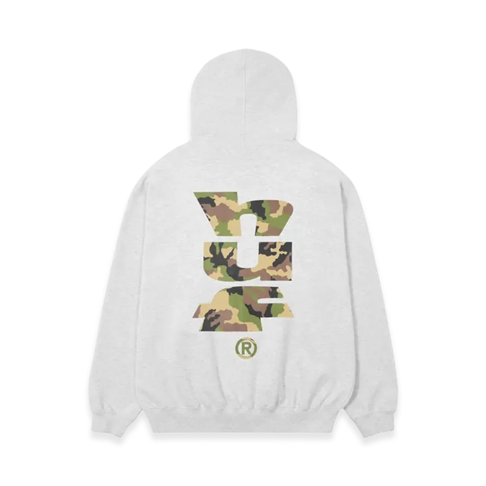 HUF Megablast Camo Full Zip Hoodie "Ash Grey"