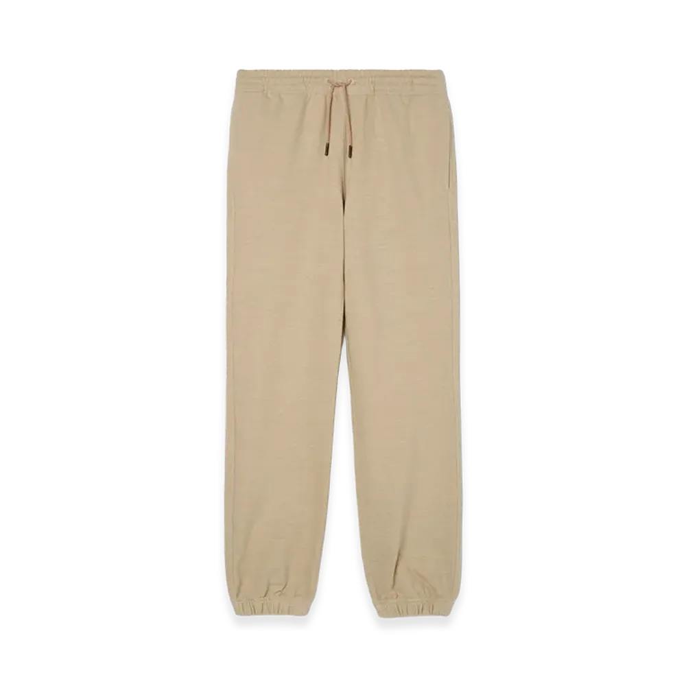 Burberry Women's Landscape Label Cotton Jogging Pants "Dune Beige Melange"