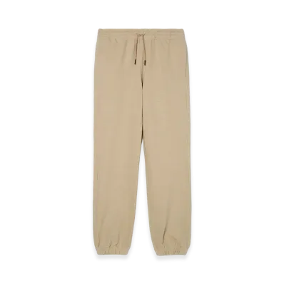 Burberry Women's Landscape Label Cotton Jogging Pants "Dune Beige Melange"