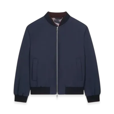 DRIES VAN NOTEN Reversible Bomber "Navy"