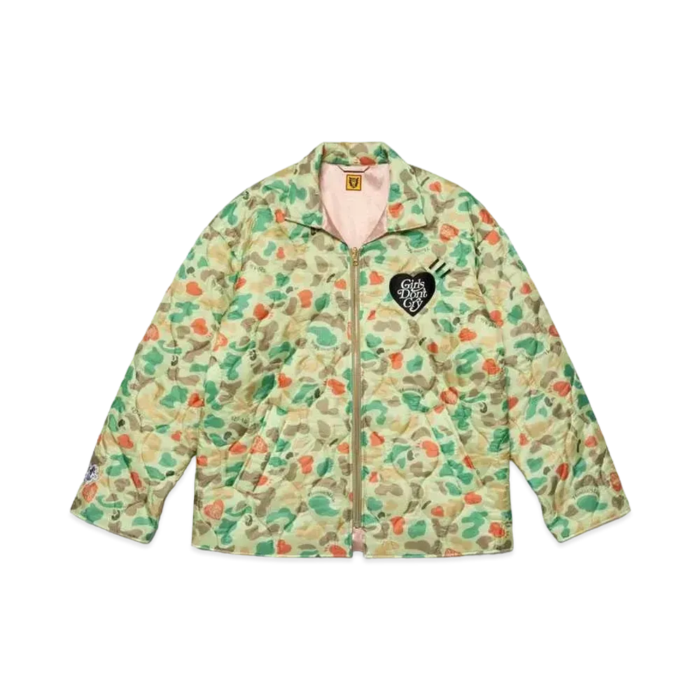 HUMAN MADE x Girls Don'T Cry Heart Camo Jacket "Green" / VERDY