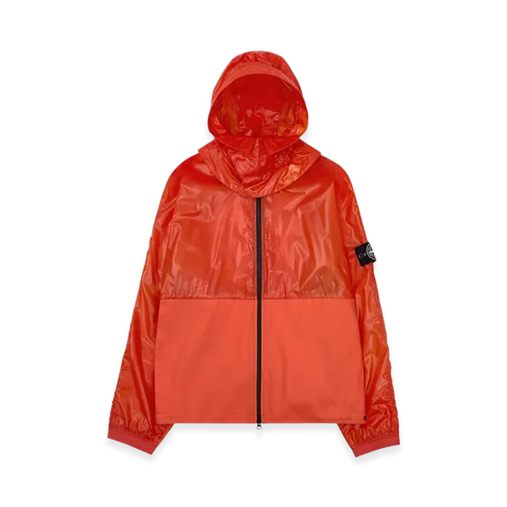 Stone Island 41599 Heat Reactive Lamy Cotton Linen Tela Jacket - 22SS "Orange"