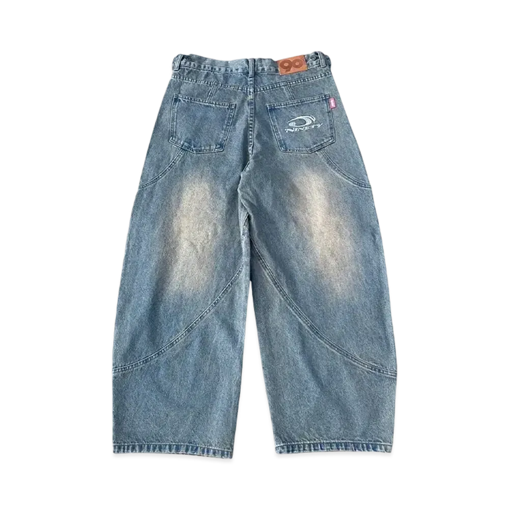 9090 Yoke Denim Ballon Pants "SAND BEIGE"