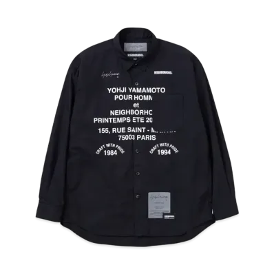 NEIGHBORHOOD x Yohji Yamamoto Print Shirt LS "Black"