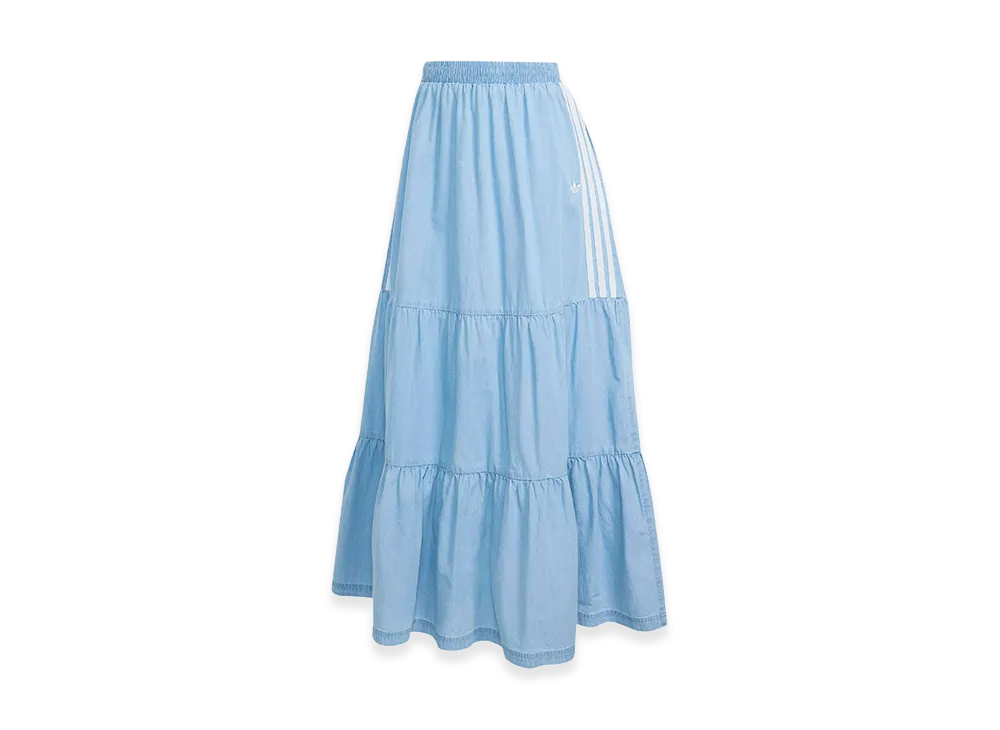 adidas Women's Summer Glow Denim Skirt "Light Blue"