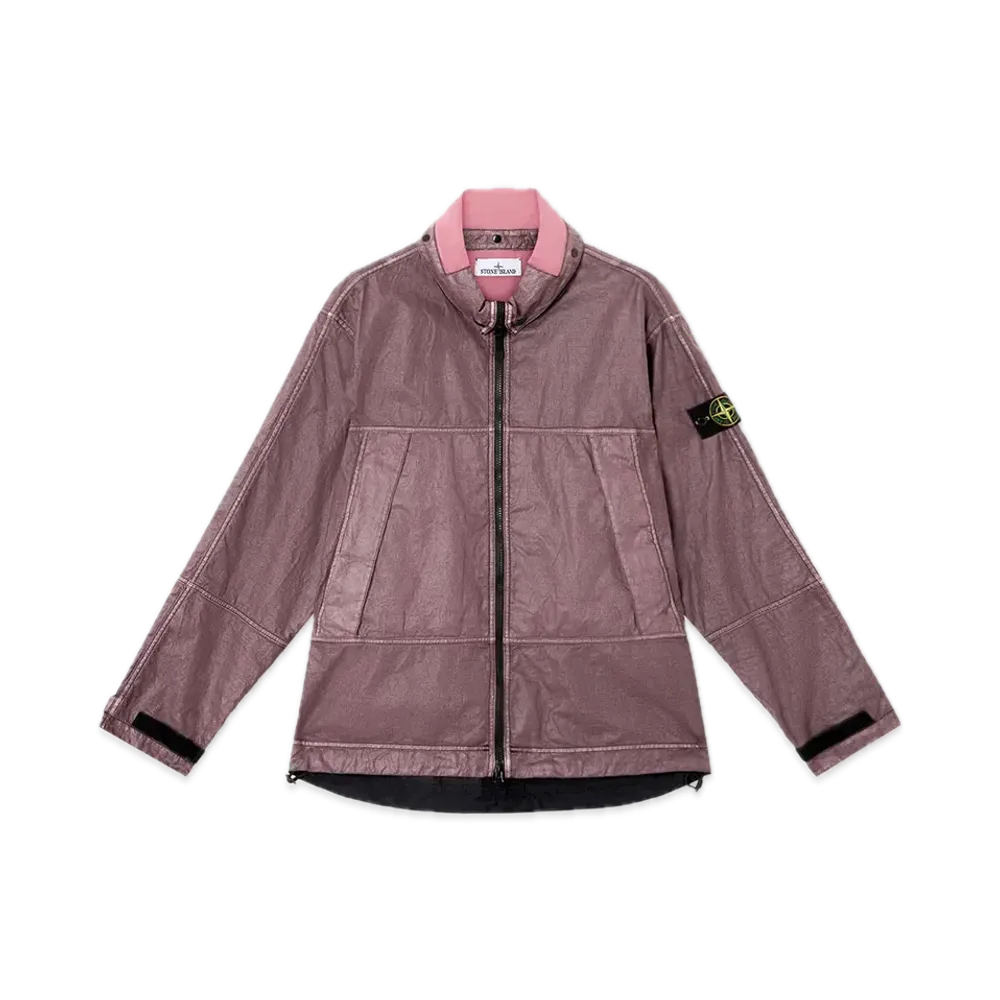 Stone Island 4100040 Raw Linen Plated-OVD "Burgundy"