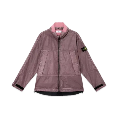 Stone Island 4100040 Raw Linen Plated-OVD "Burgundy"
