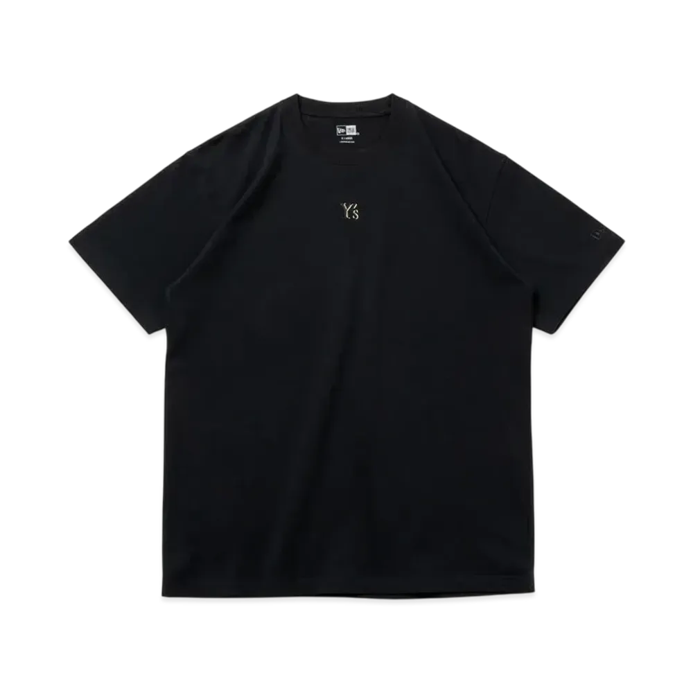 NEW ERA x Y's SS25 Outline Logo Short Sleeve Cotton T-shirt Regular Fit "Black"