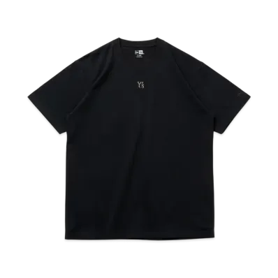 NEW ERA x Y's SS25 Outline Logo Short Sleeve Cotton T-shirt Regular Fit "Black"