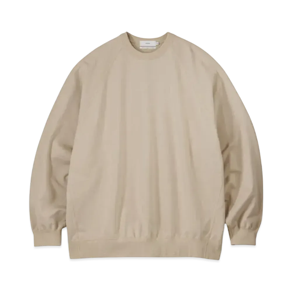 Graphpaper Ultra Compact Terry Crew Neck Sweater "Beigh"
