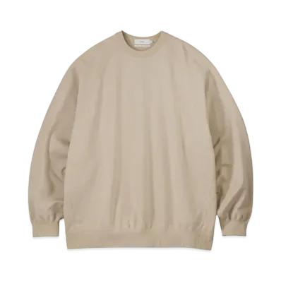 Graphpaper Ultra Compact Terry Crew Neck Sweater "Beigh"