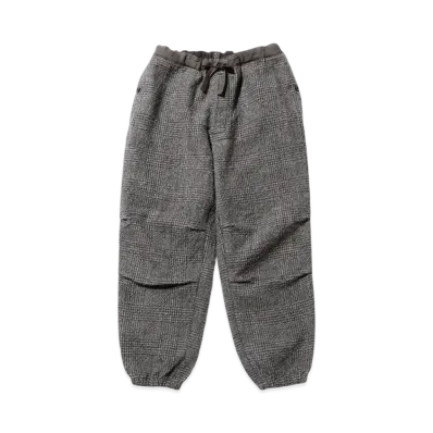 BEAMS GYM Pants Wide Alpaca Tweed "Gray"