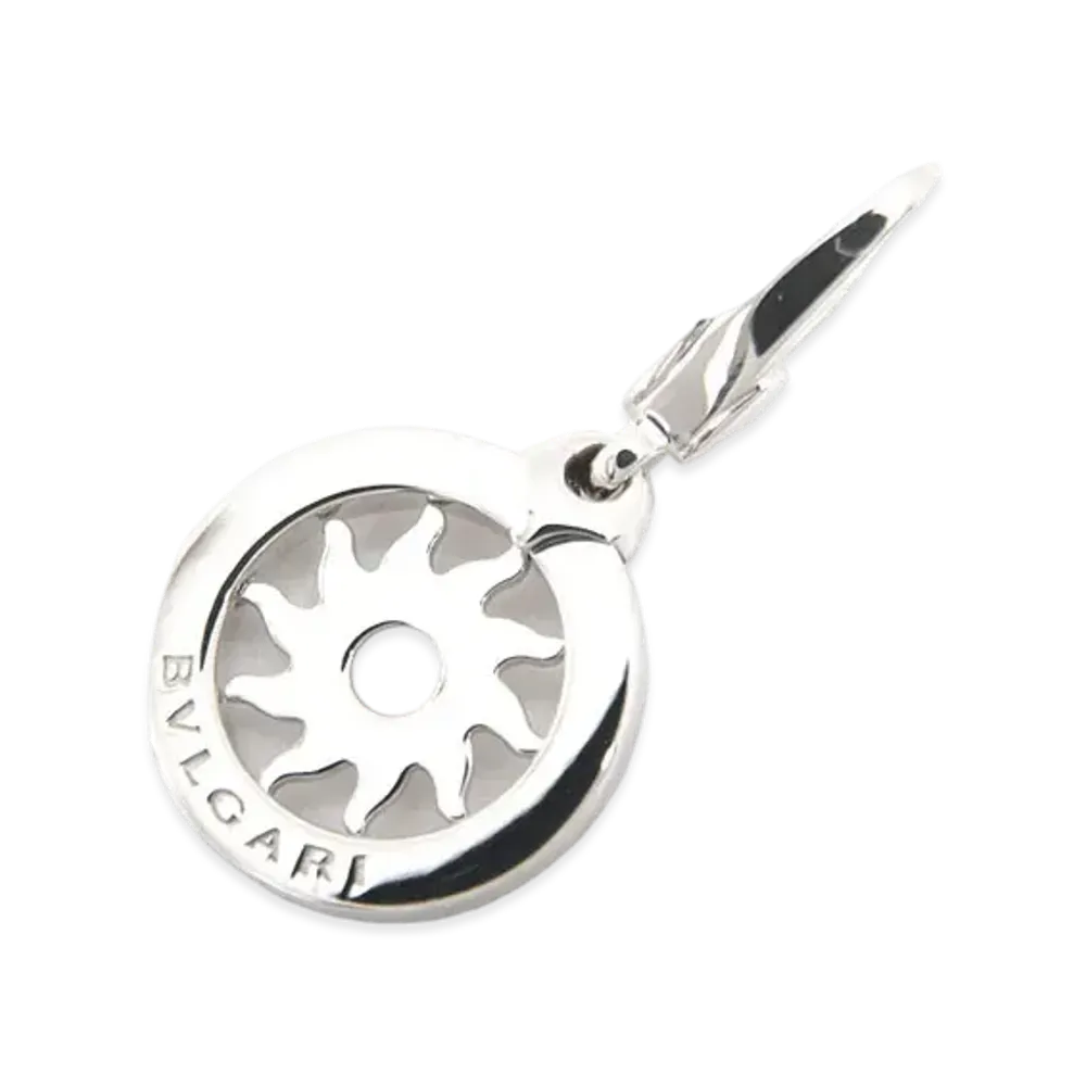 BVLGARI Tondo Sun Necklace "White Gold"