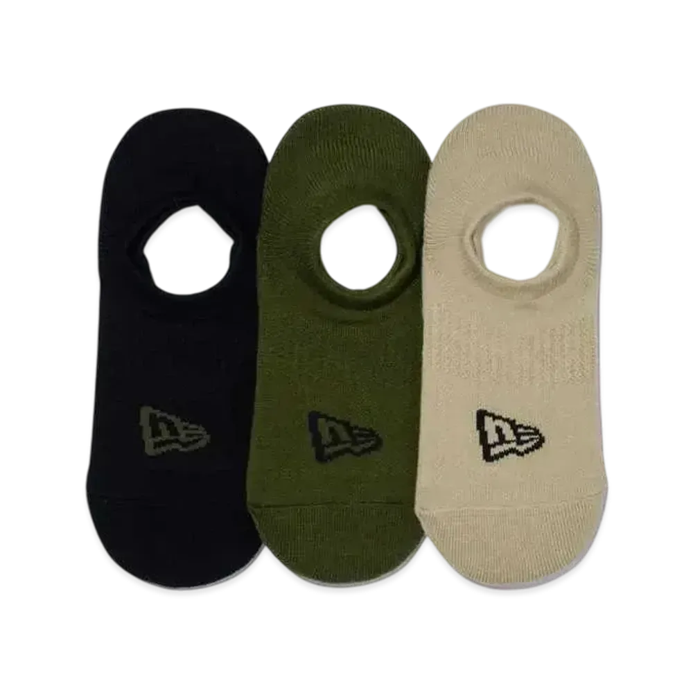 NEW ERA Socks Very Short 3 Pairs Military Pack "Black/Olive/Khaki"