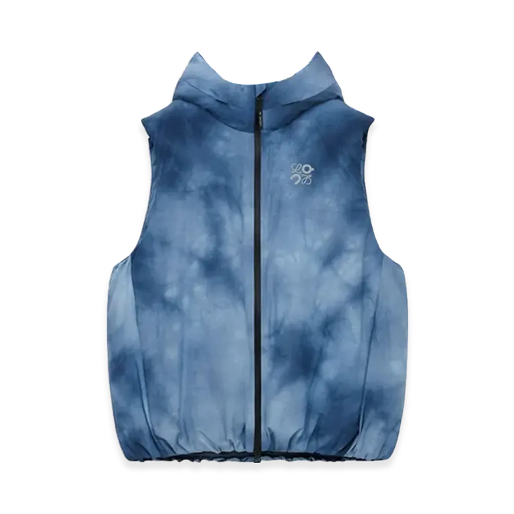 LOEWE x On Running Technical Shell Puffer Vest "Blue/Multicolor"