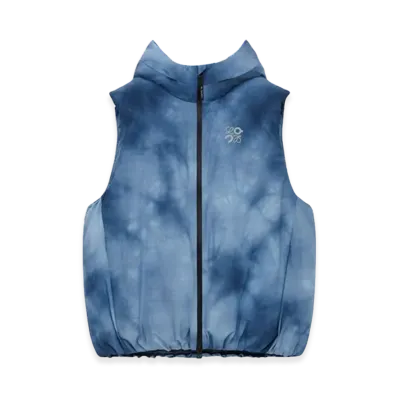 LOEWE x On Running Technical Shell Puffer Vest "Blue/Multicolor"