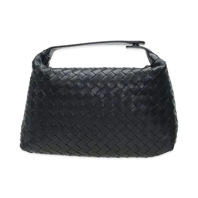 Bottega Veneta Lambskin Hand Bag "Black"