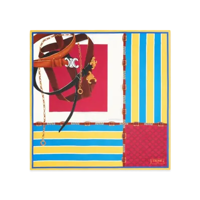 CELINE Women's Scarfs "Blue"