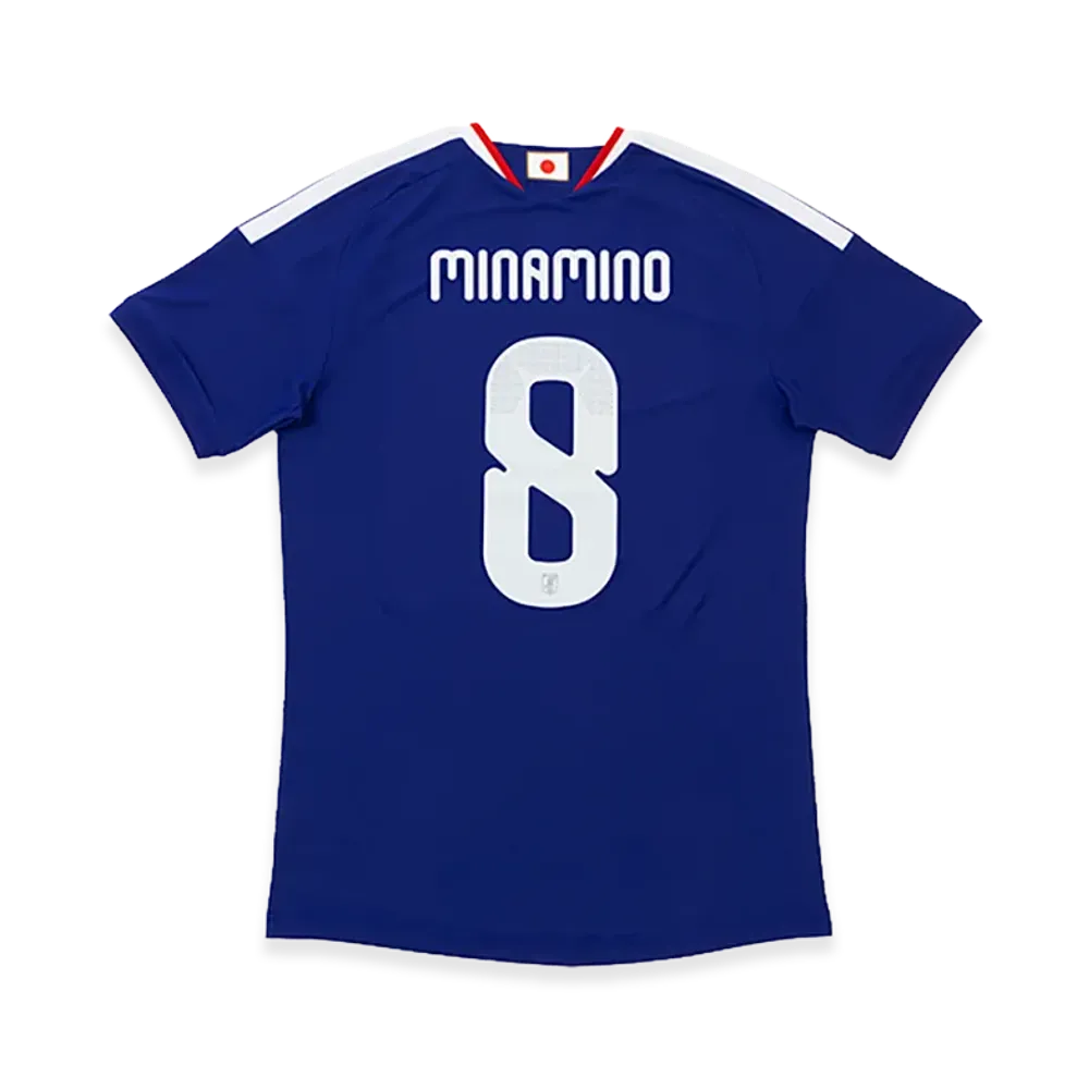 adidas Soccer Japan 2026 Home Authentic Jersey #8 Takumi Minamino "Japan Blue/Ash Blue"