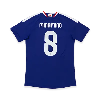 adidas Soccer Japan 2026 Home Authentic Jersey #8 Takumi Minamino "Japan Blue/Ash Blue"