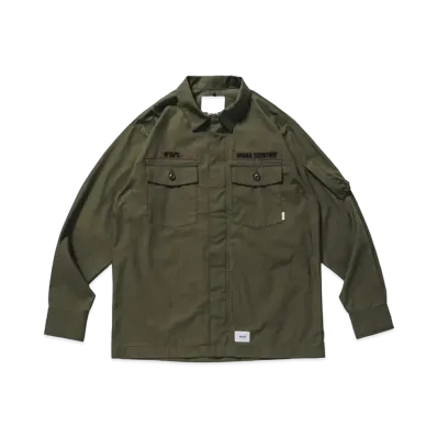 WTAPS Flyers L/S Cotton Weather "Olive Drab"