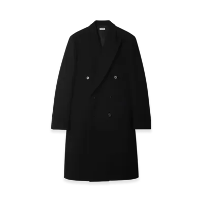 Burberry Wool Tailored Coat "Black"