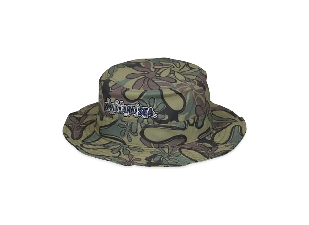 WIND AND SEA x MATTHEW LANGILLE Original Pattern Bucket Hat "Olive"
