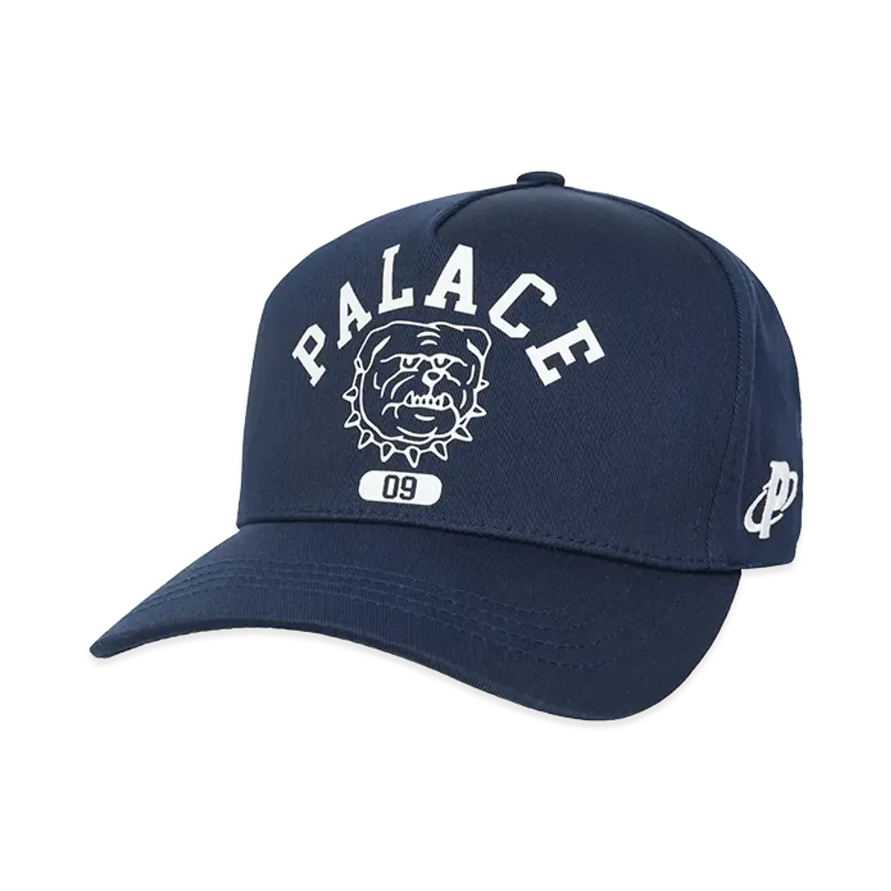 PALACE Bulldog P Frame 5 Panel Snapback "Navy"