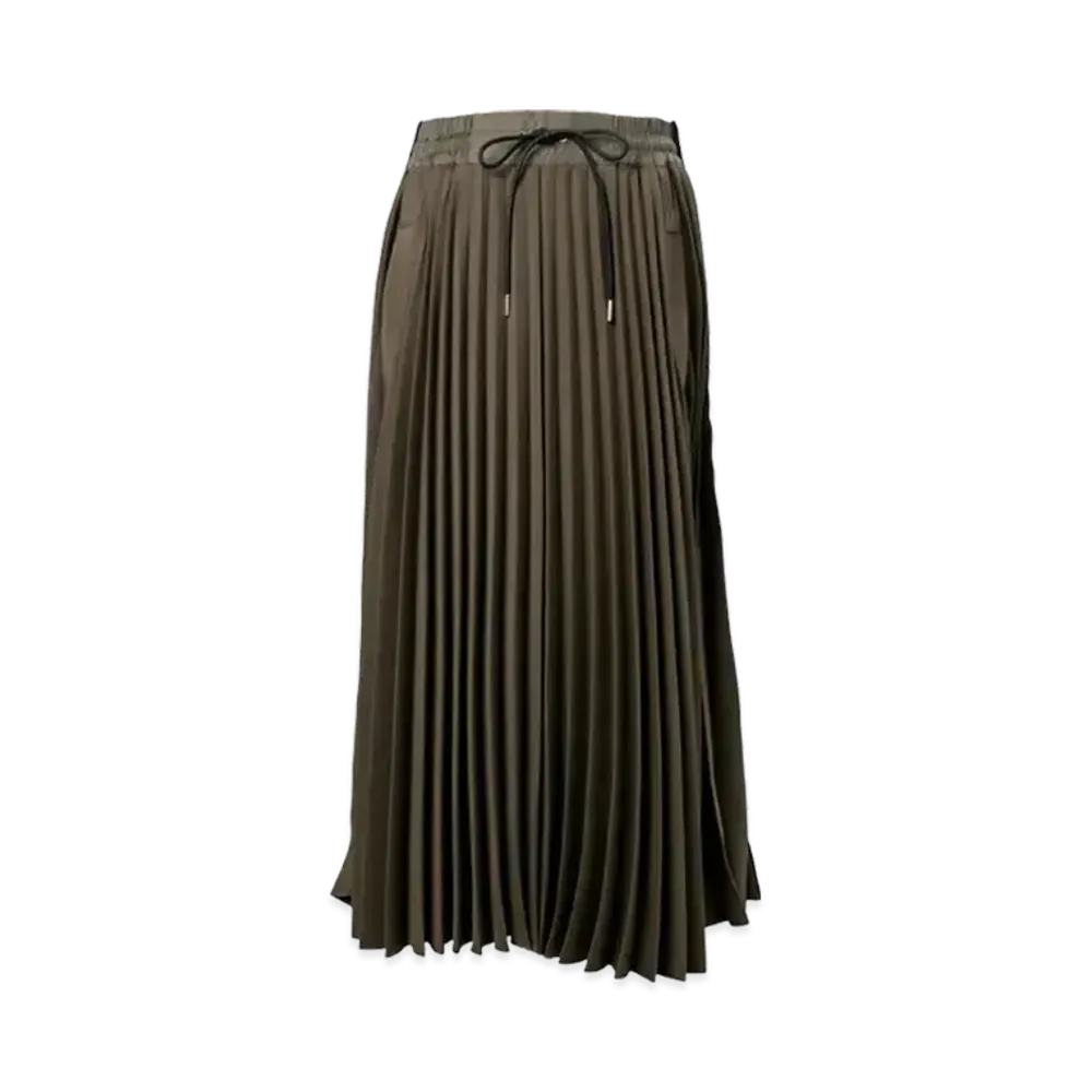 sacai Matelasse Twill Skirt "Khaki"