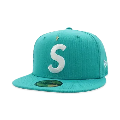 Supreme Gold Cross S Logo New Era "Teal"